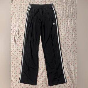 BLACK ADIDAS TRACK PANTS